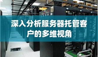 深入分析服务器托管客户的多维视角