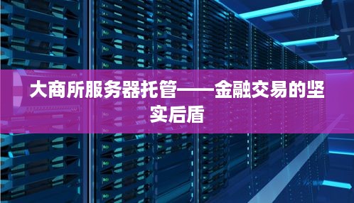 大商所服务器托管——金融交易的坚实后盾