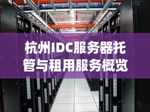 杭州IDC服务器托管与租用服务概览