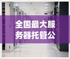 全国最大服务器托管公司——引领数据中心新时代