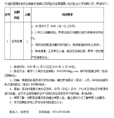 宁波终端服务器托管服务招聘启事