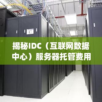 揭秘IDC（互联网数据中心）服务器托管费用的多维度分析