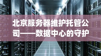 北京服务器维护托管公司——数据中心的守护者