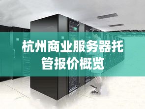 杭州商业服务器托管报价概览