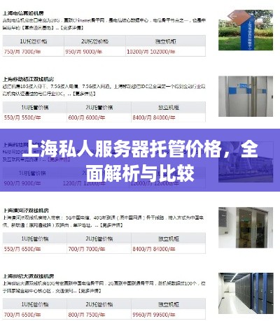 上海私人服务器托管价格，全面解析与比较