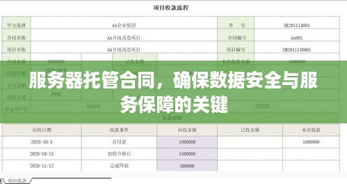 服务器托管合同，确保数据安全与服务保障的关键