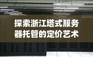 探索浙江塔式服务器托管的定价艺术