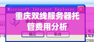 重庆双线服务器托管费用分析