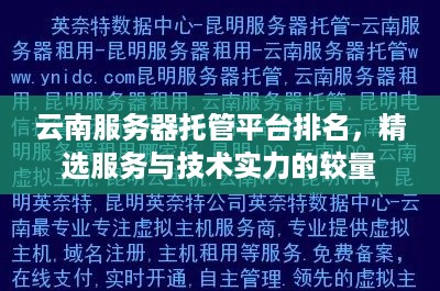 云南服务器托管平台排名，精选服务与技术实力的较量