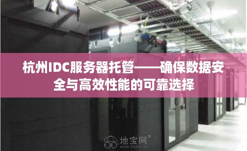 杭州IDC服务器托管——确保数据安全与高效性能的可靠选择