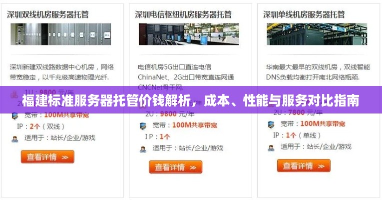 福建标准服务器托管价钱解析，成本、性能与服务对比指南
