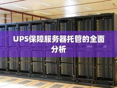 UPS保障服务器托管的全面分析