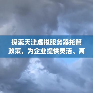 探索天津虚拟服务器托管政策，为企业提供灵活、高效的云服务解决方案