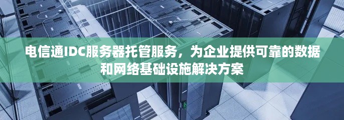 电信通IDC服务器托管服务，为企业提供可靠的数据和网络基础设施解决方案