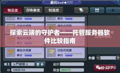 探索云端的守护者——托管服务器软件比较指南