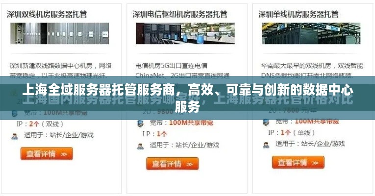 上海全域服务器托管服务商，高效、可靠与创新的数据中心服务