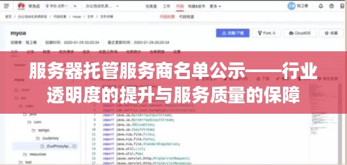 服务器托管服务商名单公示——行业透明度的提升与服务质量的保障