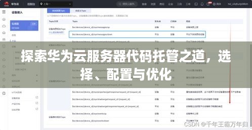 探索华为云服务器代码托管之道，选择、配置与优化