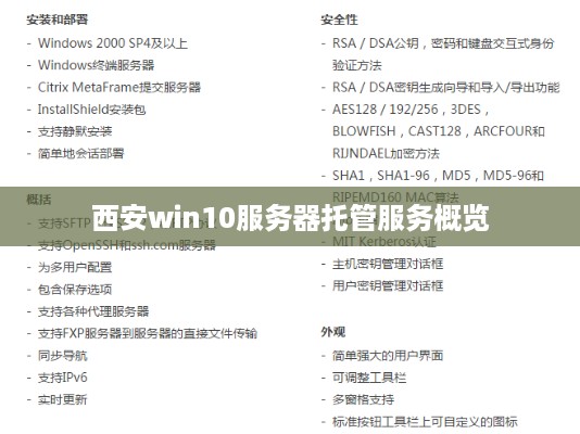 西安win10服务器托管服务概览