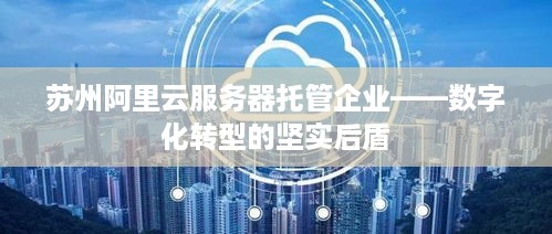 苏州阿里云服务器托管企业——数字化转型的坚实后盾