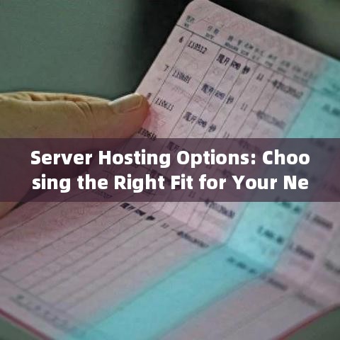 Server Hosting Options: Choosing the Right Fit for Your Needs