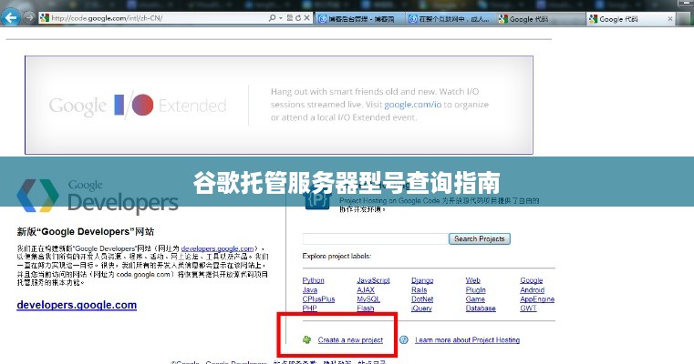 谷歌托管服务器型号查询指南