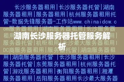 湖南长沙服务器托管服务解析