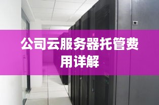 公司云服务器托管费用详解