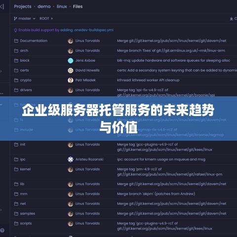 企业级服务器托管服务的未来趋势与价值