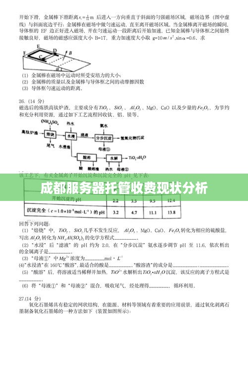 成都服务器托管收费现状分析