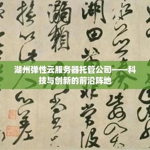 湖州弹性云服务器托管公司——科技与创新的前沿阵地