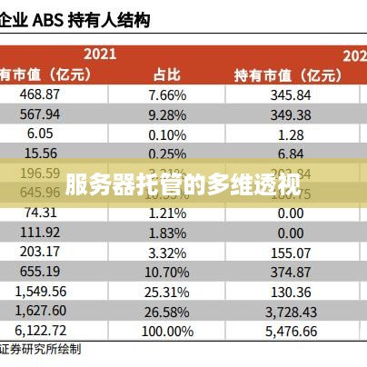 服务器托管的多维透视