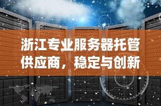 浙江专业服务器托管供应商，稳定与创新并重