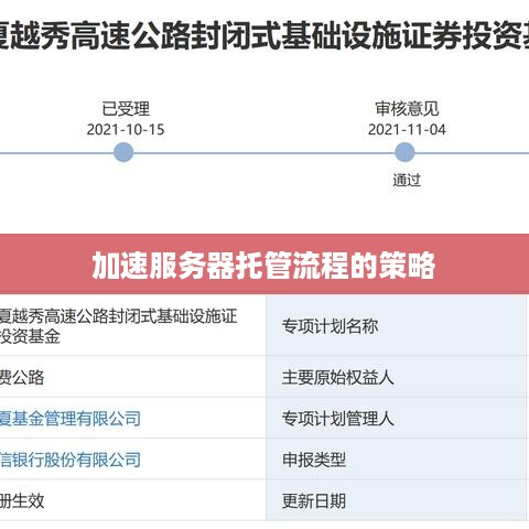 加速服务器托管流程的策略