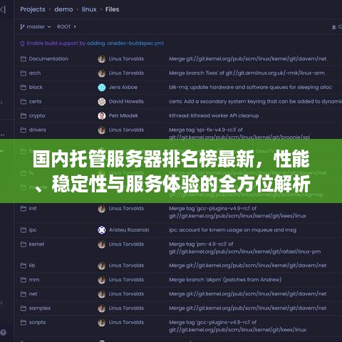 国内托管服务器排名榜最新，性能、稳定性与服务体验的全方位解析