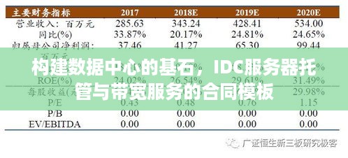 构建数据中心的基石，IDC服务器托管与带宽服务的合同模板