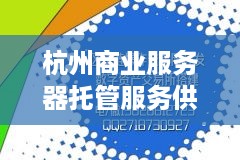 杭州商业服务器托管服务供应商的全方位解析