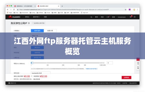江西外网ftp服务器托管云主机服务概览