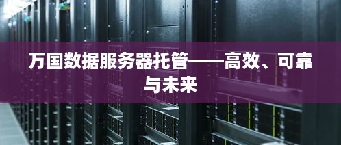 万国数据服务器托管——高效、可靠与未来