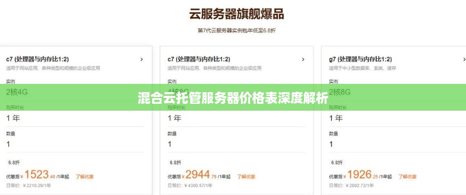 混合云托管服务器价格表深度解析