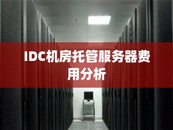 IDC机房托管服务器费用分析