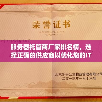 服务器托管商厂家排名榜，选择正确的供应商以优化您的IT基础设施