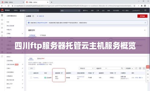 四川ftp服务器托管云主机服务概览