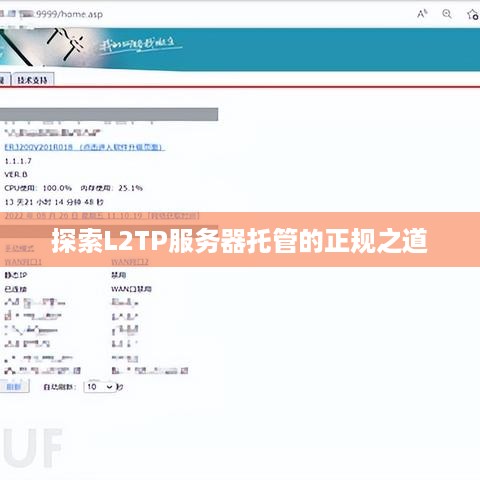 探索L2TP服务器托管的正规之道