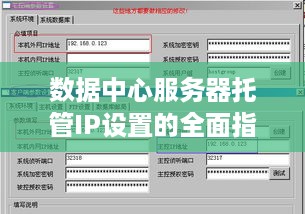 数据中心服务器托管IP设置的全面指南