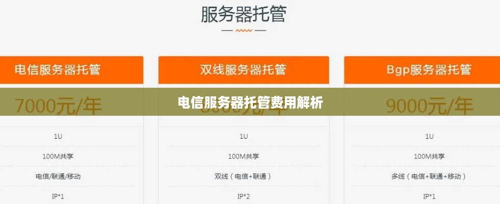 电信服务器托管费用解析
