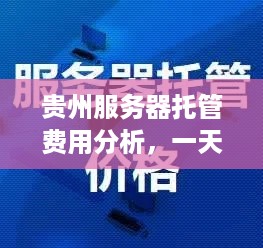 贵州服务器托管费用分析，一天的成本究竟如何？