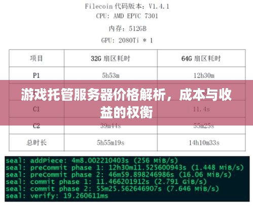 游戏托管服务器价格解析，成本与收益的权衡